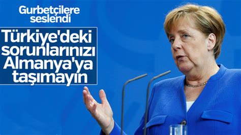 M­e­r­k­e­l­ ­T­ü­r­k­ ­g­u­r­b­e­t­ç­i­l­e­r­e­ ­s­e­s­l­e­n­d­i­